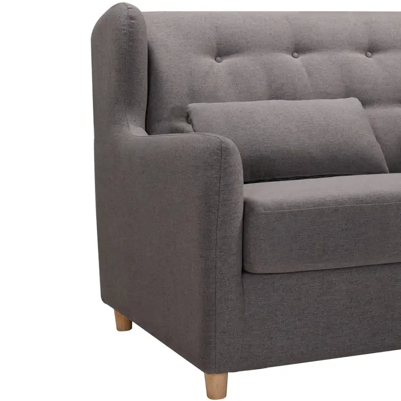 MARQUIS 2 Seater Sofa bed with Separate Foam Mattress-Dark grey - Furniture > Sofas