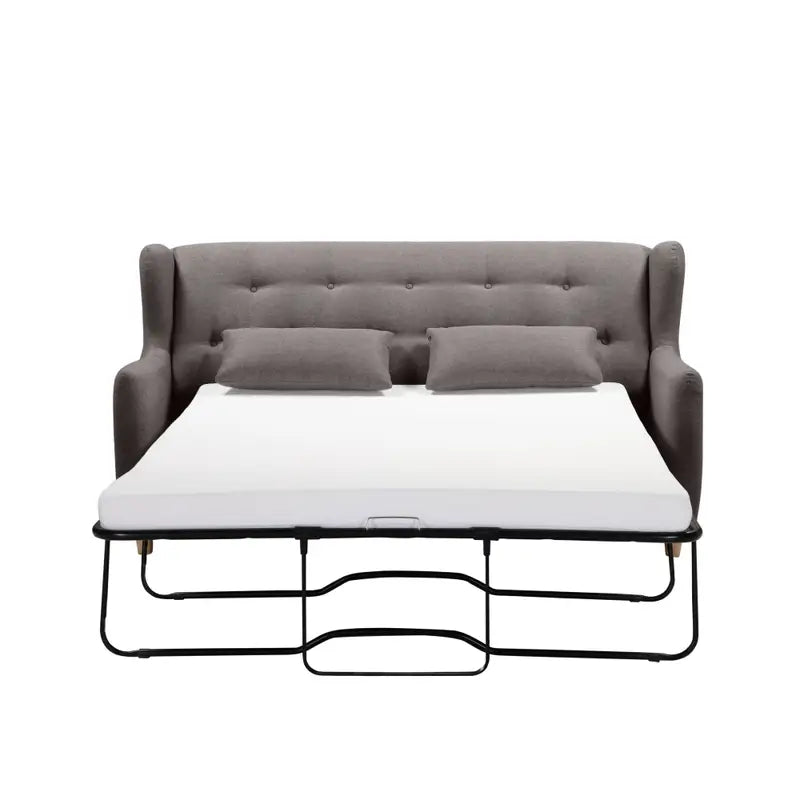 MARQUIS 2 Seater Sofa bed with Separate Foam Mattress-Dark grey - Furniture > Sofas