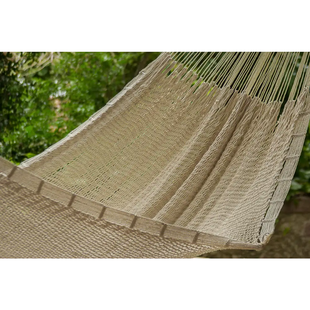 Mayan Legacy Queen Size Outdoor Cotton Mexican Hammock in Marble Colour - Home & Garden > Hammocks