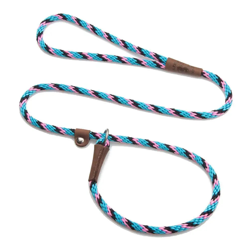 Mendota British Style Slip Leash - Length 1/2in x 4ft(13mm x 1.2m) - Tricolour Starbright - Pet Care > Dog Supplies >