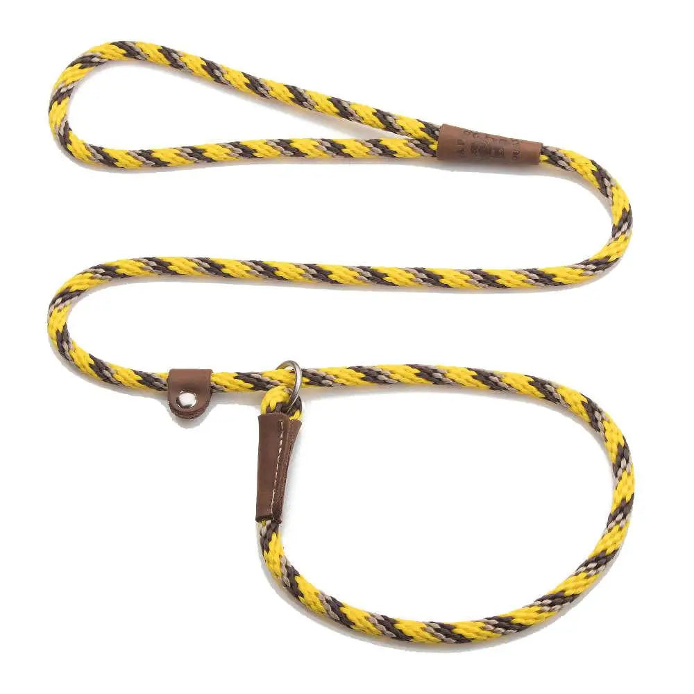 Mendota British Style Slip Leash - Length 1/2in x 4ft(13mm x 1.2m) - Tricolour Harvest - Pet Care > Dog Supplies > Dog