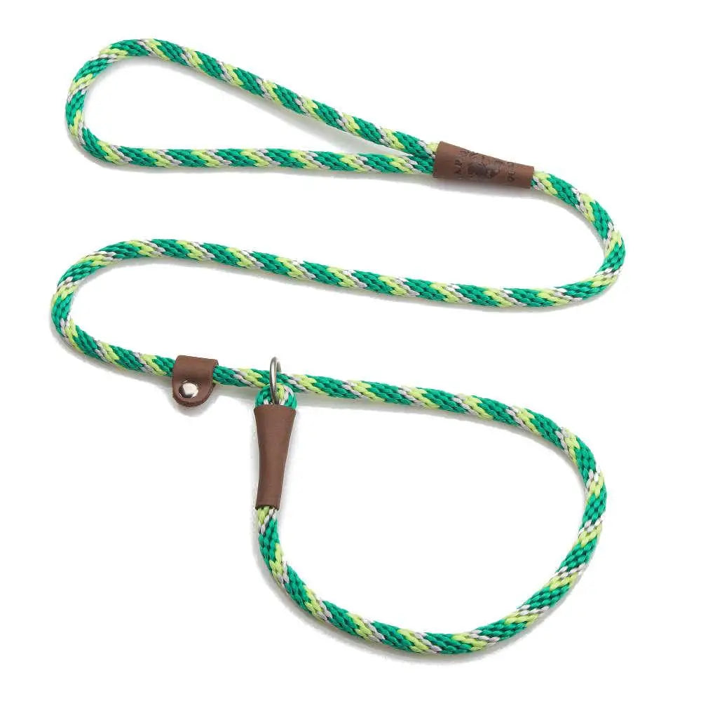 Mendota British Style Slip Leash - Length 1/2in x 4ft(13mm x 1.2m) - Tricolour Ivy - Pet Care > Dog Supplies > Dog