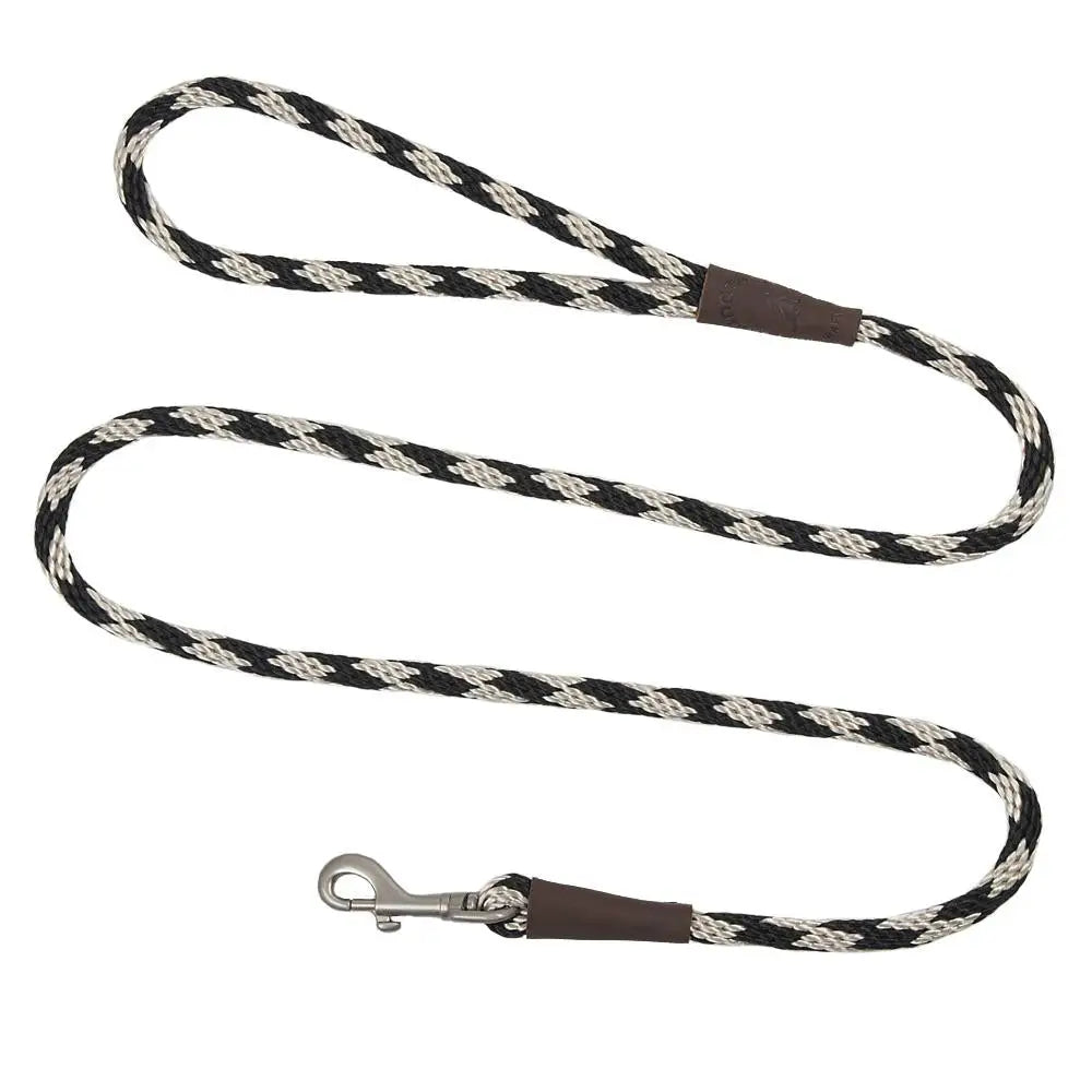 Mendota Clip Leash Large - lengths 1/2in x 6ft(13mm x1.8m) Made in the USA - Diamond Sandstone - Pet Care > Dog