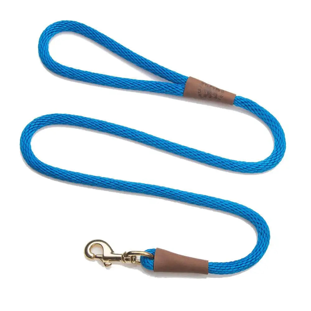 Mendota Clip Leash Large - lengths 1/2in x 6ft(13mm x1.8m) Made in the USA - Blue - Pet Care > Dog Supplies > Dog