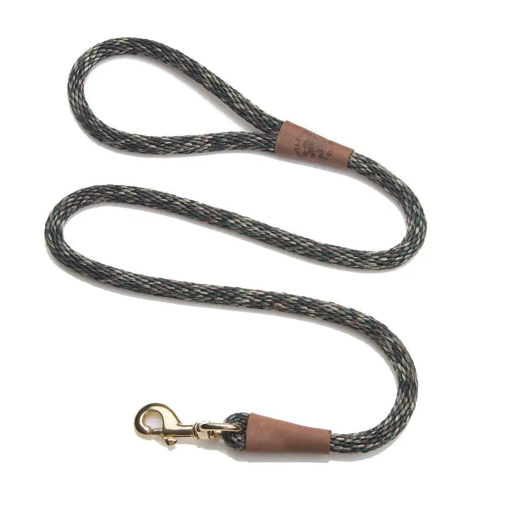Mendota Clip Leash Small - lengths 3/8in x 6ft(10mm x1.8m) Made in the USA - Camo - Pet Care > Dog Supplies > Dog