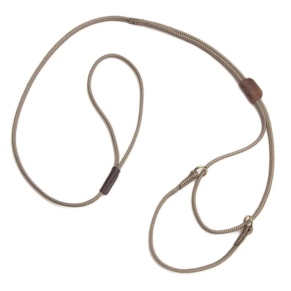 Mendota Martingale Dog Show Leash - Large 12-22 (30cm-56cm) - Made in the USA - Tan - Pet Care > Dog Supplies > Dog