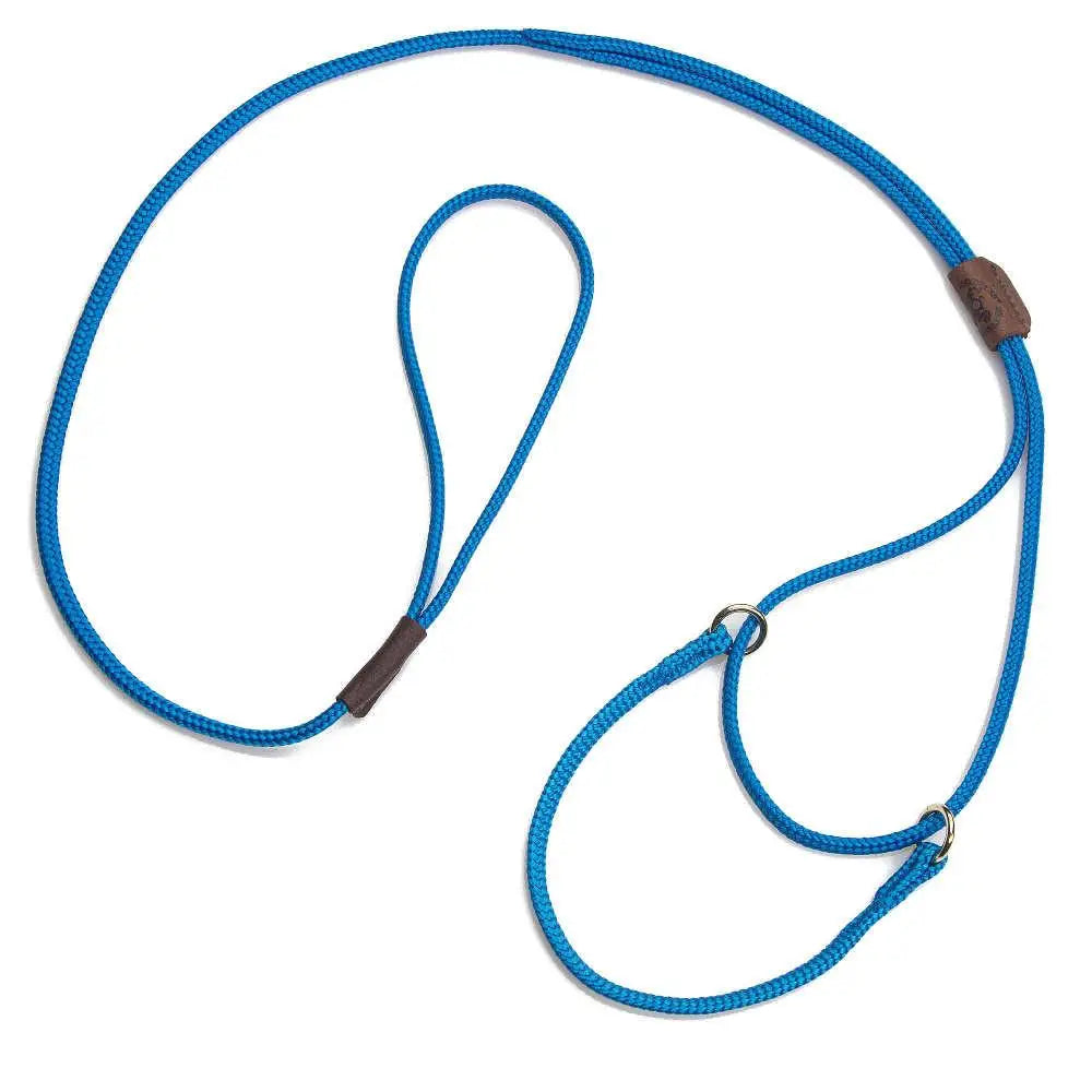 Mendota Martingale Dog Show Leash - Small 8-14 (20cm-36cm) - Made in the USA - Blue - Pet Care > Dog Supplies > Dog