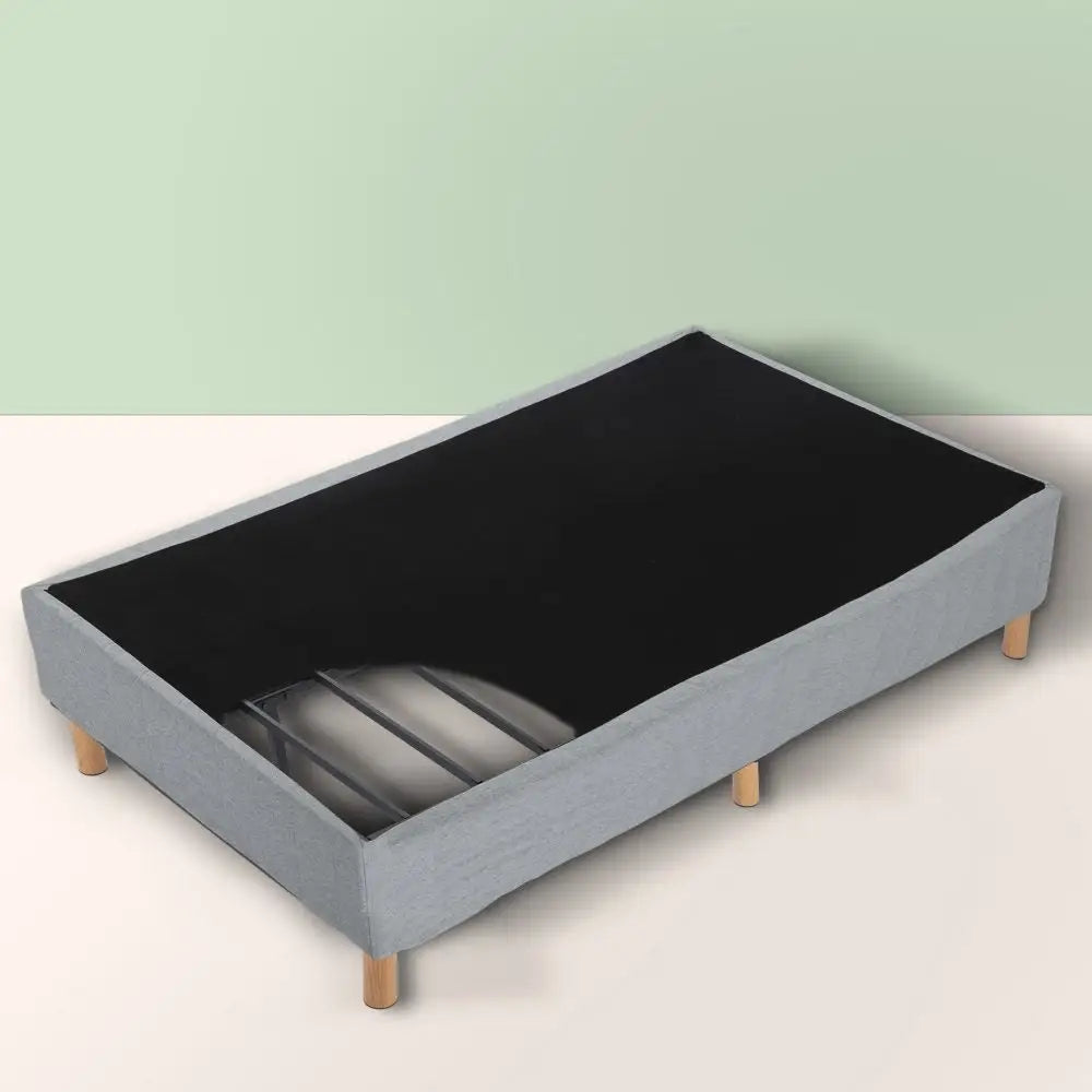Metal Bedframe Mattress Foundation (Light Grey) – Single - Furniture > Bedroom