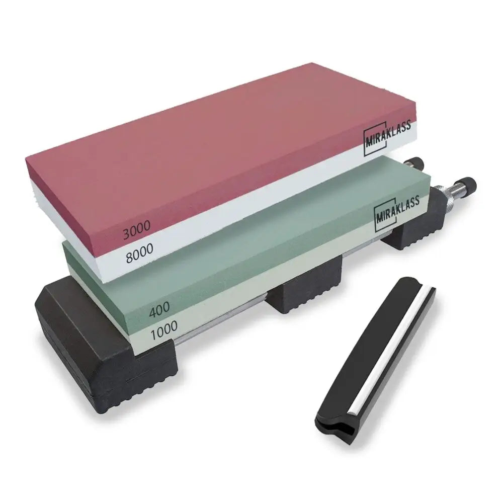 Miraklass Sharpening Stone Set (400/1000 + 3000/8000 Grit) MK-WS-100-RL - Home & Garden > Kitchenware