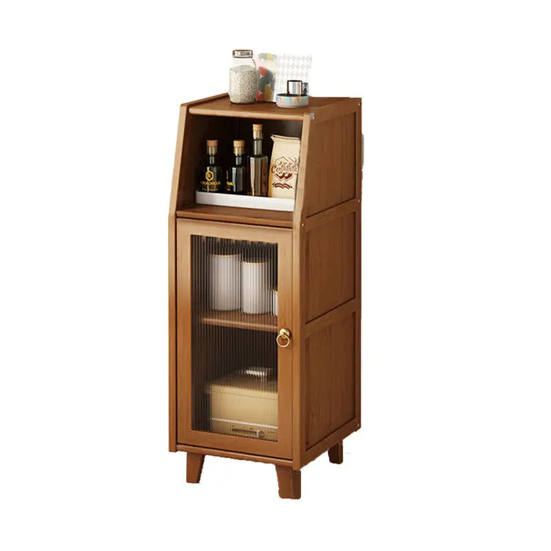 Modern Bamboo Kitchen Sideboard Storage Cabinet Cupboard Tea Cabinet - Furniture > Office > Storage Cabinets