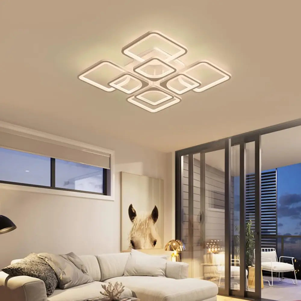 Modern LED Ceiling Light Dimmable with Remote Control - Home & Garden > Lighting