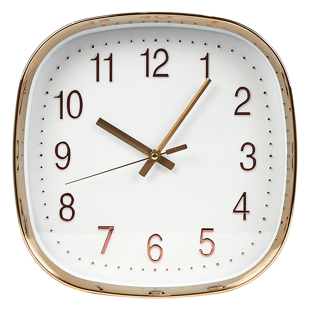 Modern Wall Clock Silent Non-Ticking Quartz Battery Operated Gold - Home & Garden > Decor