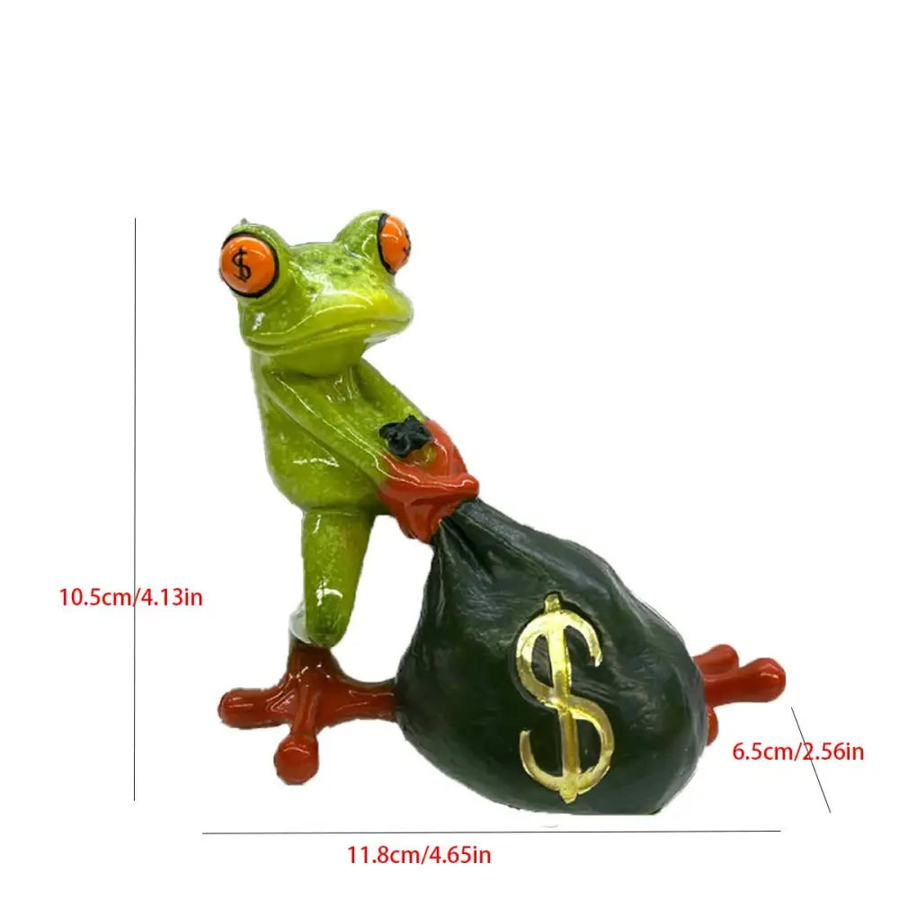 Money Frog Figurine - Lucky Wealth Decorative Ornament’ - Home & Garden > Decor > Vases & Table Decor