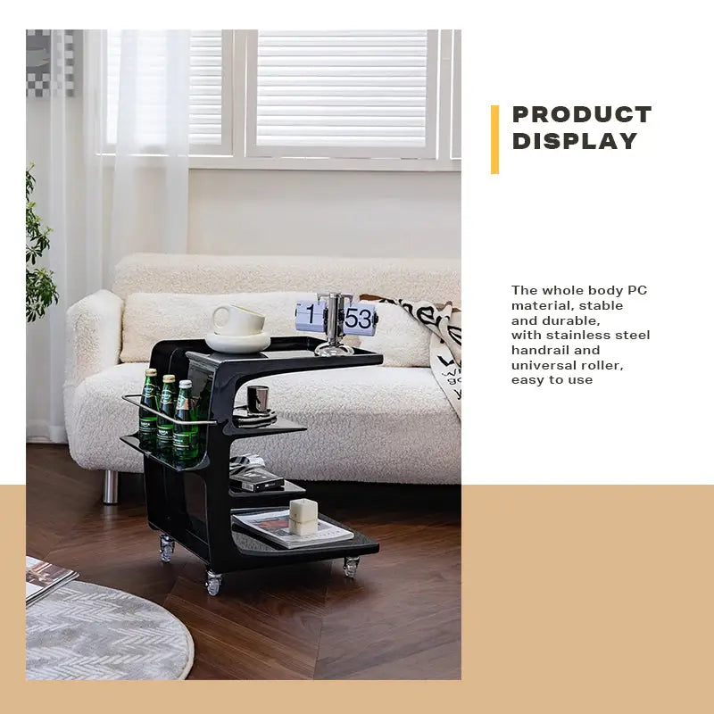 Movable Coffee Table Sofa Side End Table Bedside Modern Furniture - Furniture > Bar Stools & Chairs > Arm Chairs &