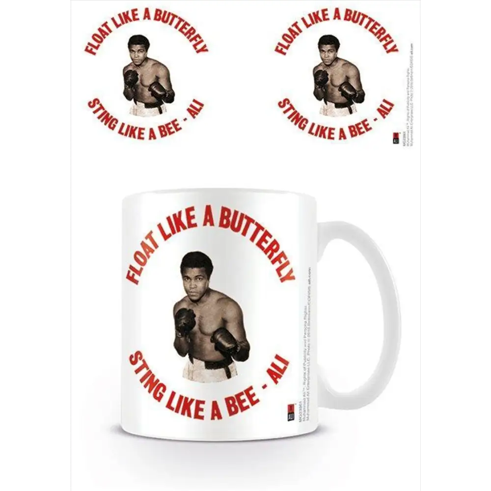 Muhammad Ali - Float Like A Butterfly Sting Like A Bee Retro - Home & Garden > Kitchenware