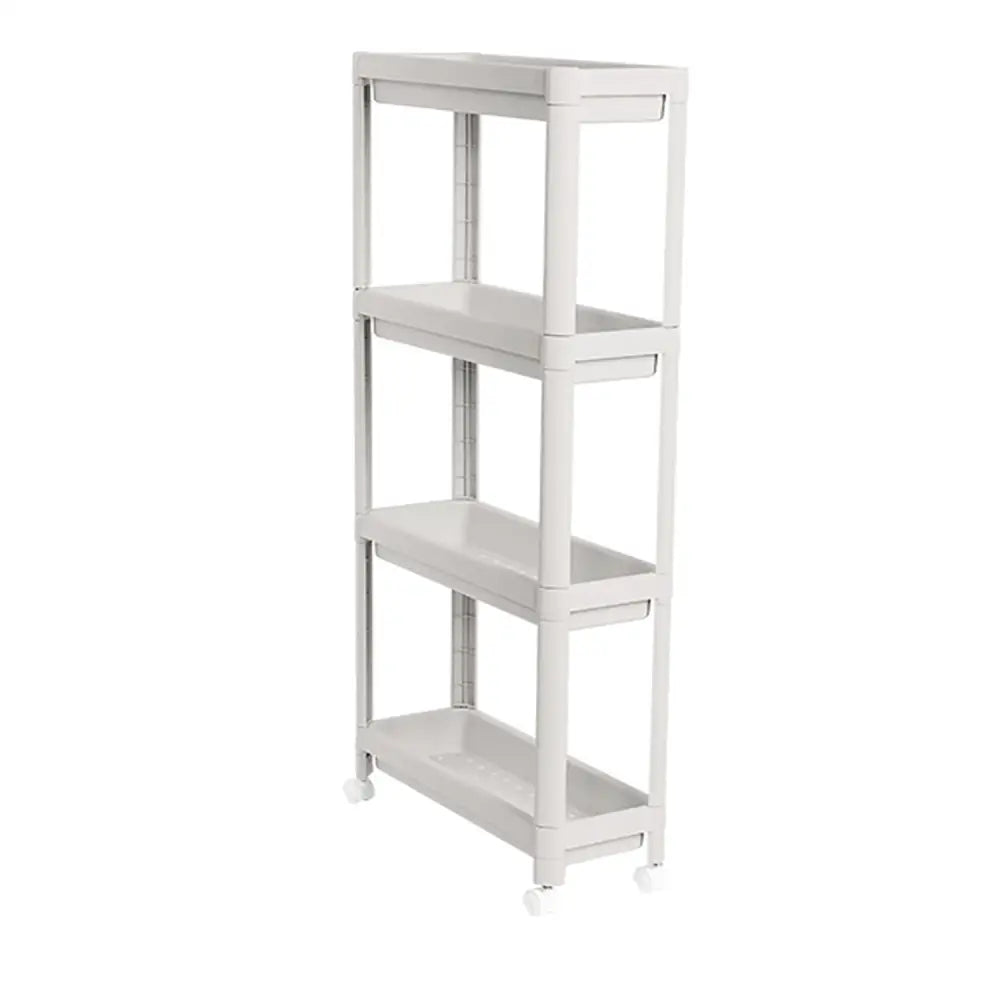 Narrow Gap Storage Rack Basket Shelf Cart Holder for kitchen and laundry Room(4 Layers) - Home & Garden > Storage