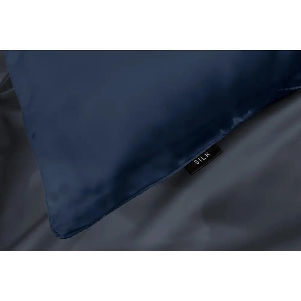 Navy SILK PILLOWCASE - 51X76CM - Home & Garden > Bedding > Pillowcases