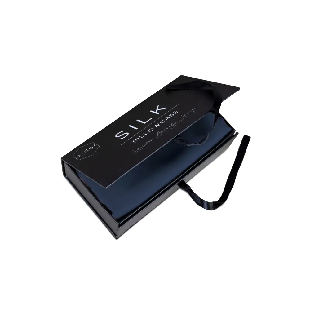 Navy SILK PILLOWCASE - 51X76CM - Home & Garden > Bedding > Pillowcases