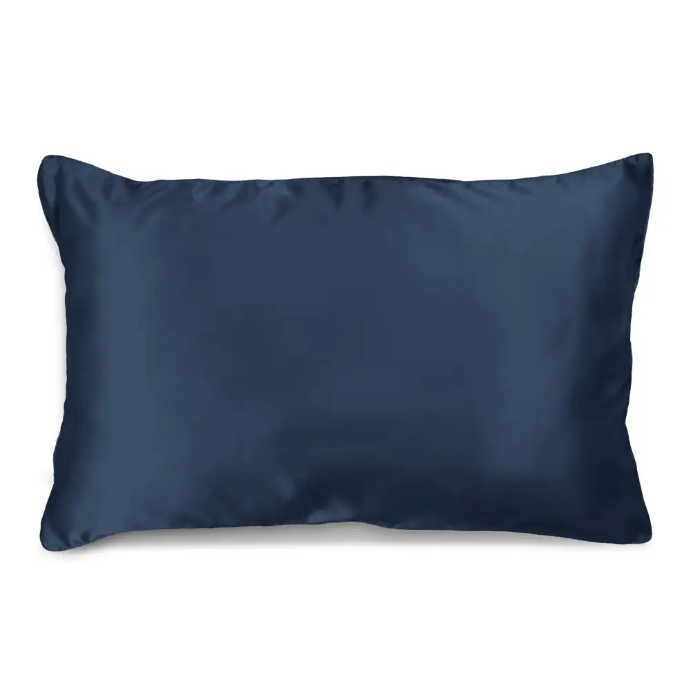 Navy SILK PILLOWCASE - 51X76CM - Home & Garden > Bedding > Pillowcases
