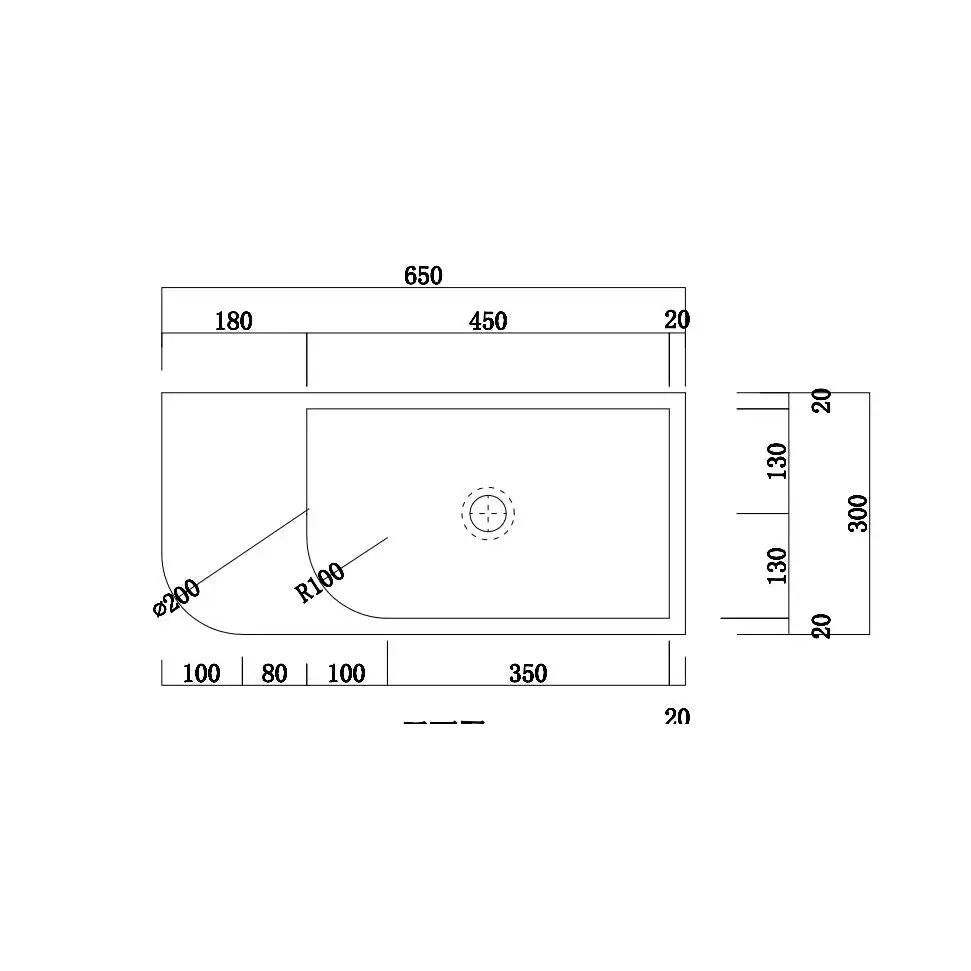 New Concrete Cement Wash Basin Counter Top Matte White Wall Hung Basin - Furniture > Bathroom > Sinks