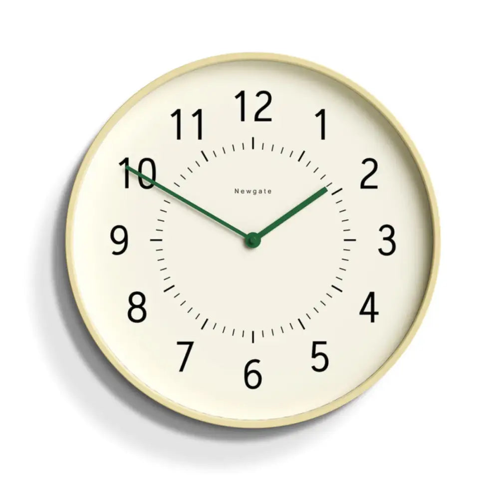 Newgate Monopoly Plywood Wall Clock With Green Hands - Home & Garden > Decor