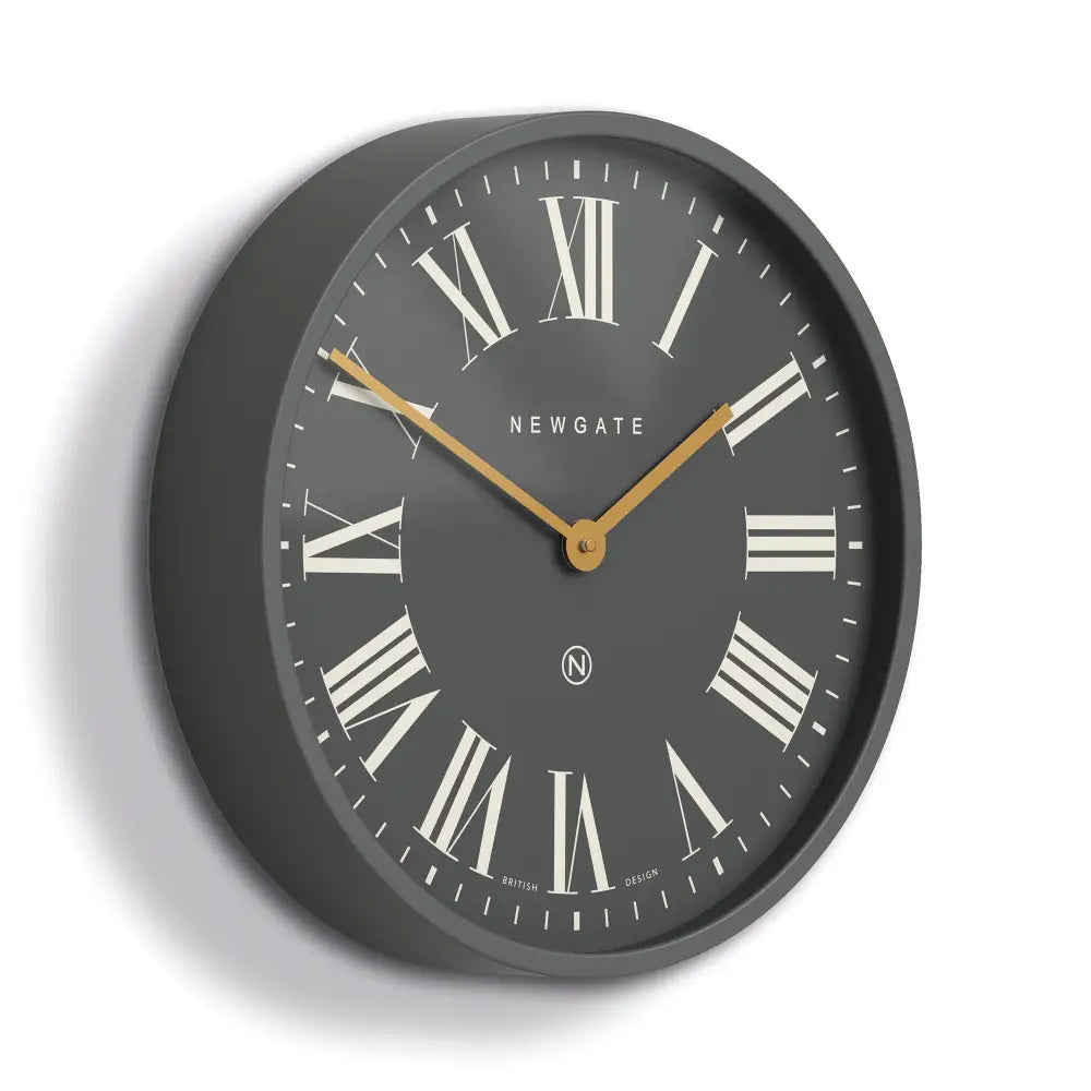 Newgate Mr Butler Wall Clock Moonstone Grey Reverse Dial - Home & Garden > Decor