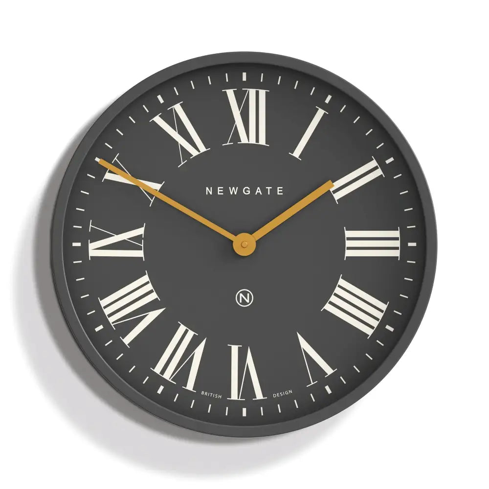 Newgate Mr Butler Wall Clock Moonstone Grey Reverse Dial - Home & Garden > Decor