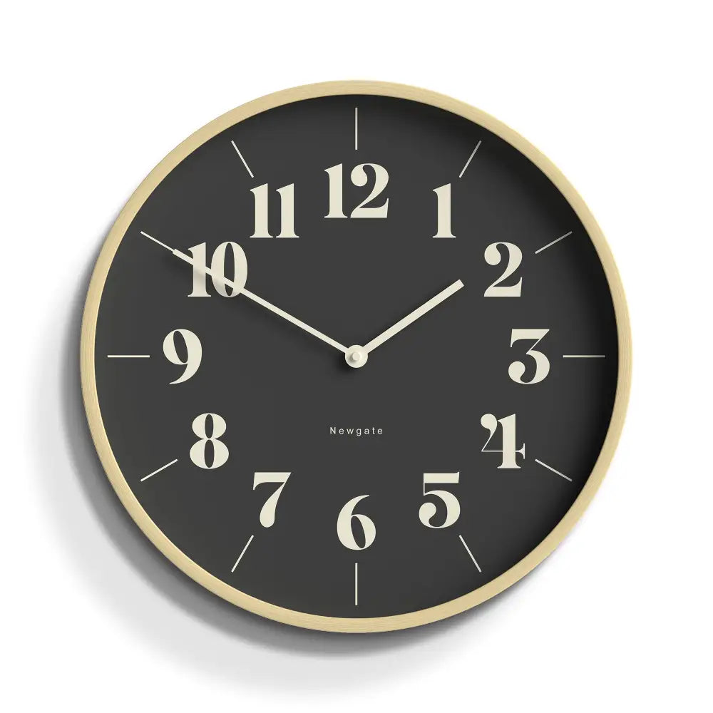 Newgate Mr Clarke Clock Pale Wood Reverse Hopscotch Dial - Home & Garden > Decor