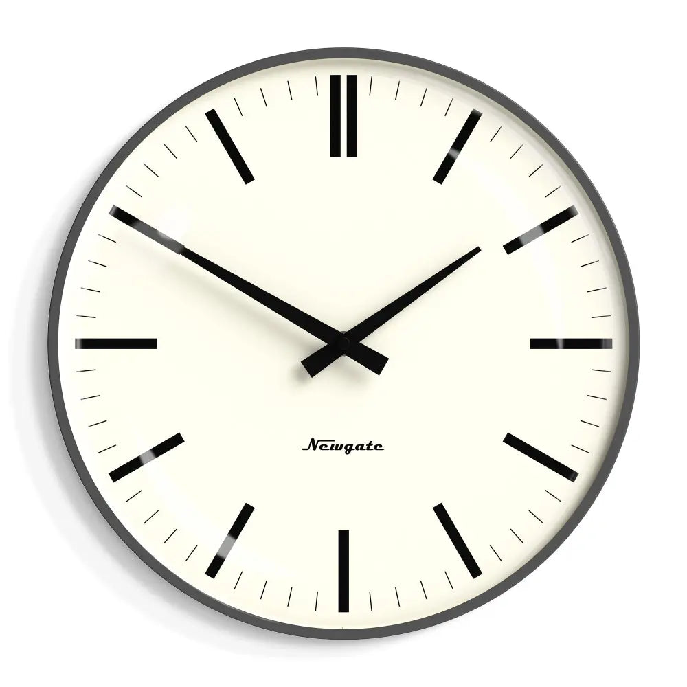 Newgate Radio City Wall Clock - Matte Blizzard Grey - Home & Garden > Decor