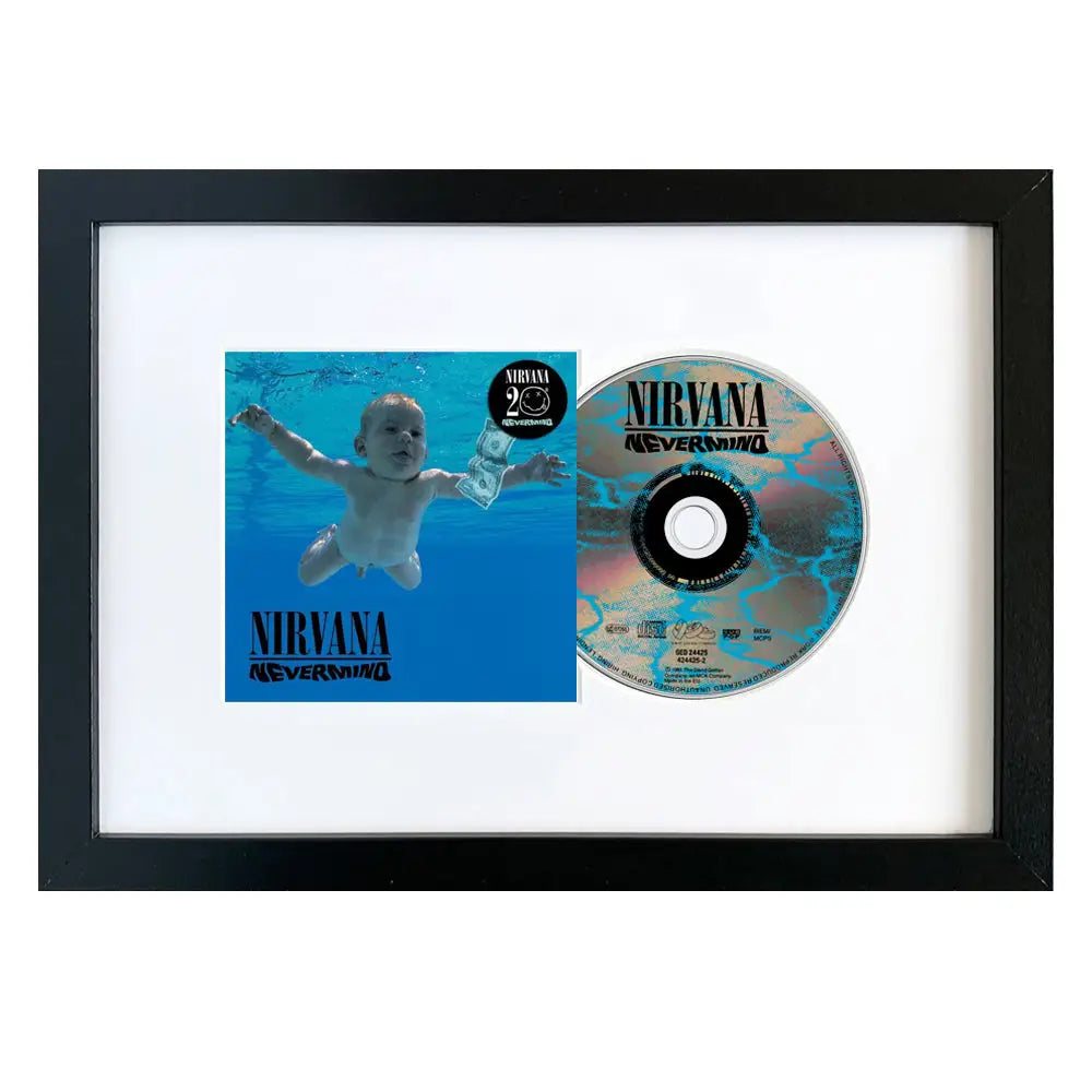 Nirvana - Nevermind 20th Anniversary - CD Framed Album Art - Home & Garden > Wall Art