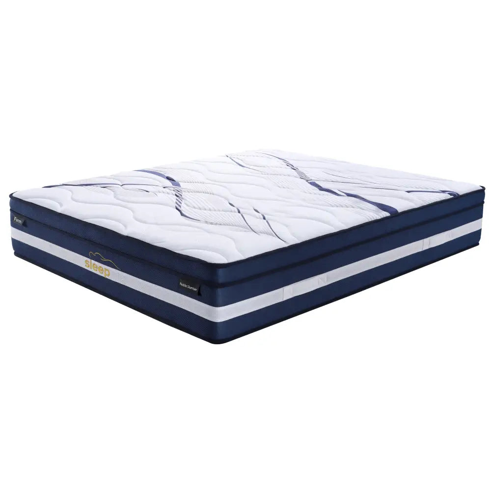 Noble Slumber Firm Mattress 28cm Premium Top 5 Zones Pocket Spring - King - Furniture > Mattresses