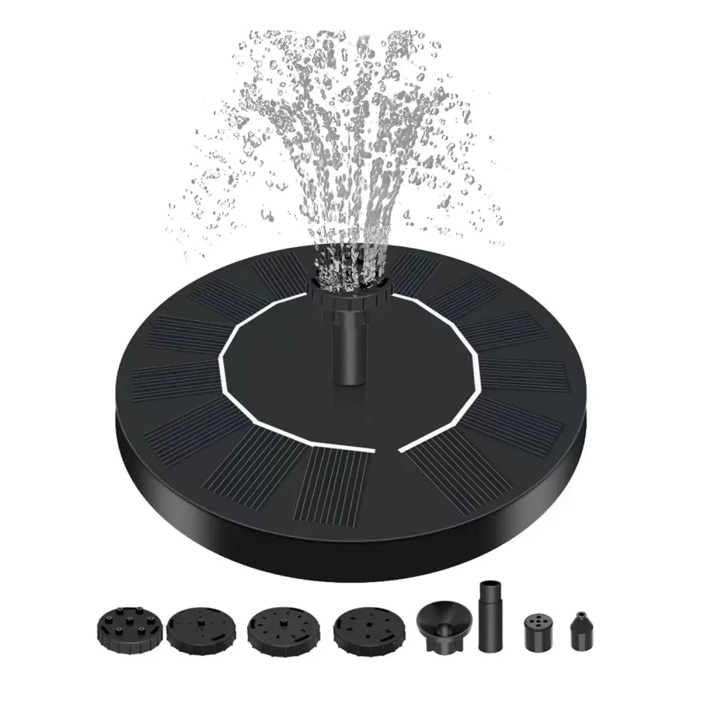Noveden 1.5W Solar Fountain Water Pump for Bird Bath (Black) - Home & Garden > Fountains > Fountain & Ponds Accessories