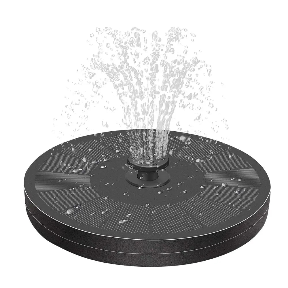 NOVEDEN 16cm 1.5W Solar Fountain Water Pump for Bird Bath (Black) - Home & Garden > Fountains > Fountain & Ponds