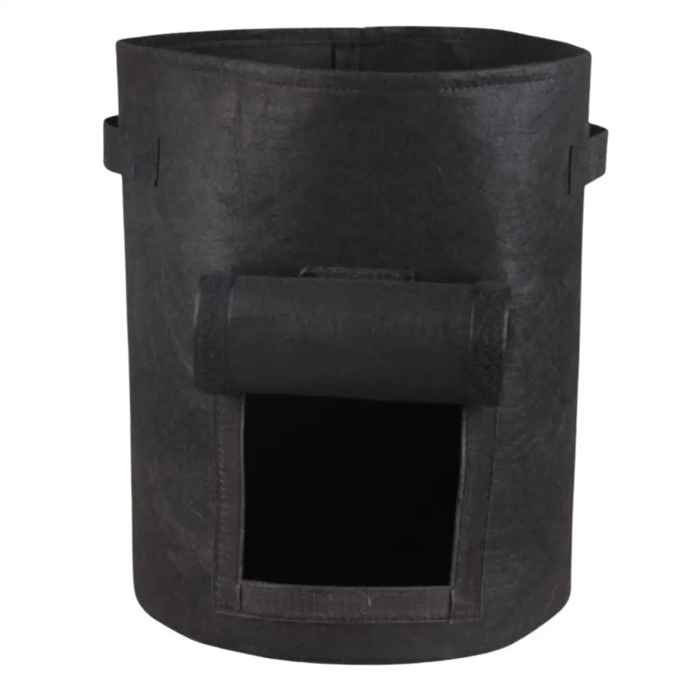 NOVEDEN 5 Packs 10 Gallon Plant Grow Bags with Window Flap (Black) NE-PB-101-KJ - Home & Garden > Garden Beds