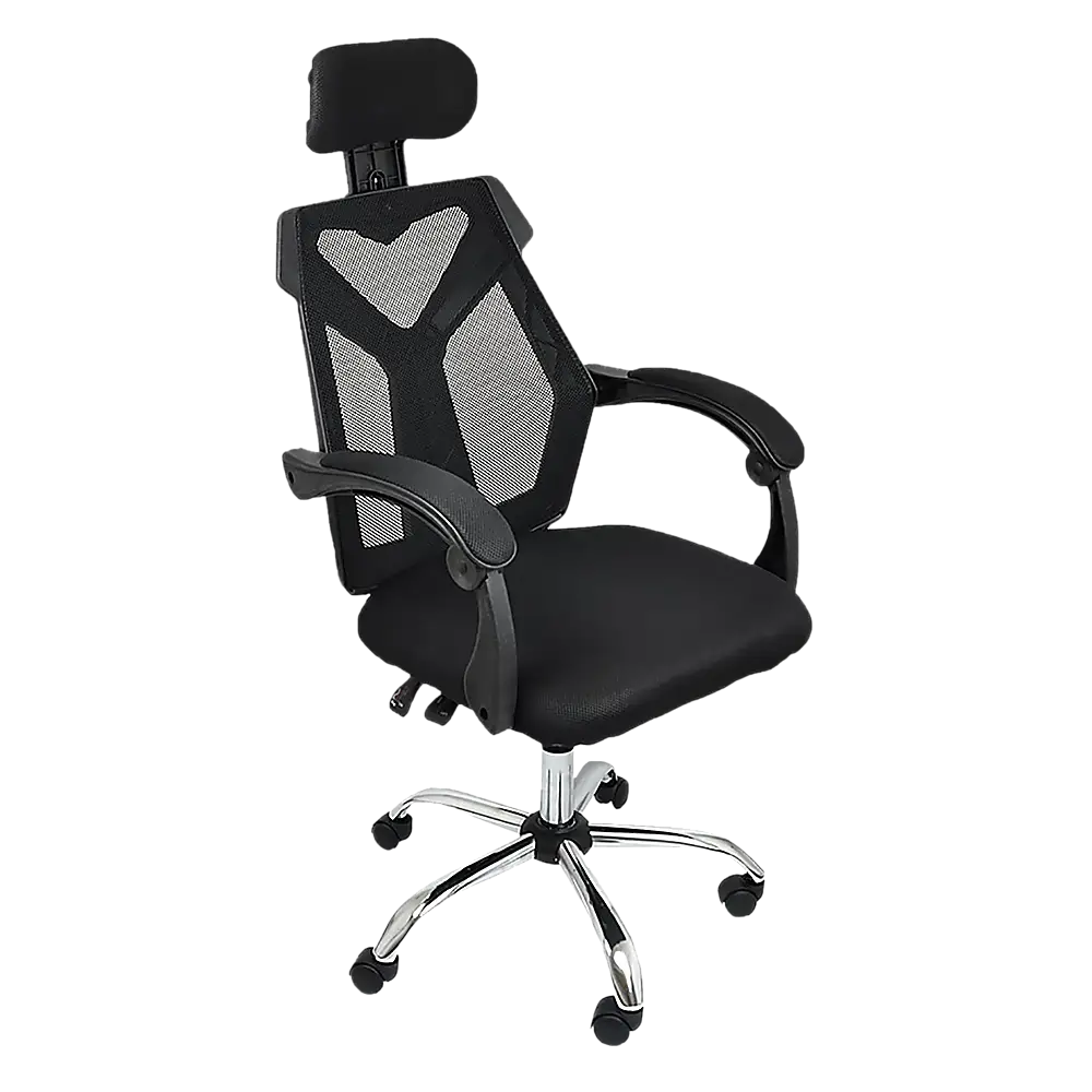 Office Chair Gaming Computer Chairs Mesh Back Foam Seat - Black - Furniture > Office