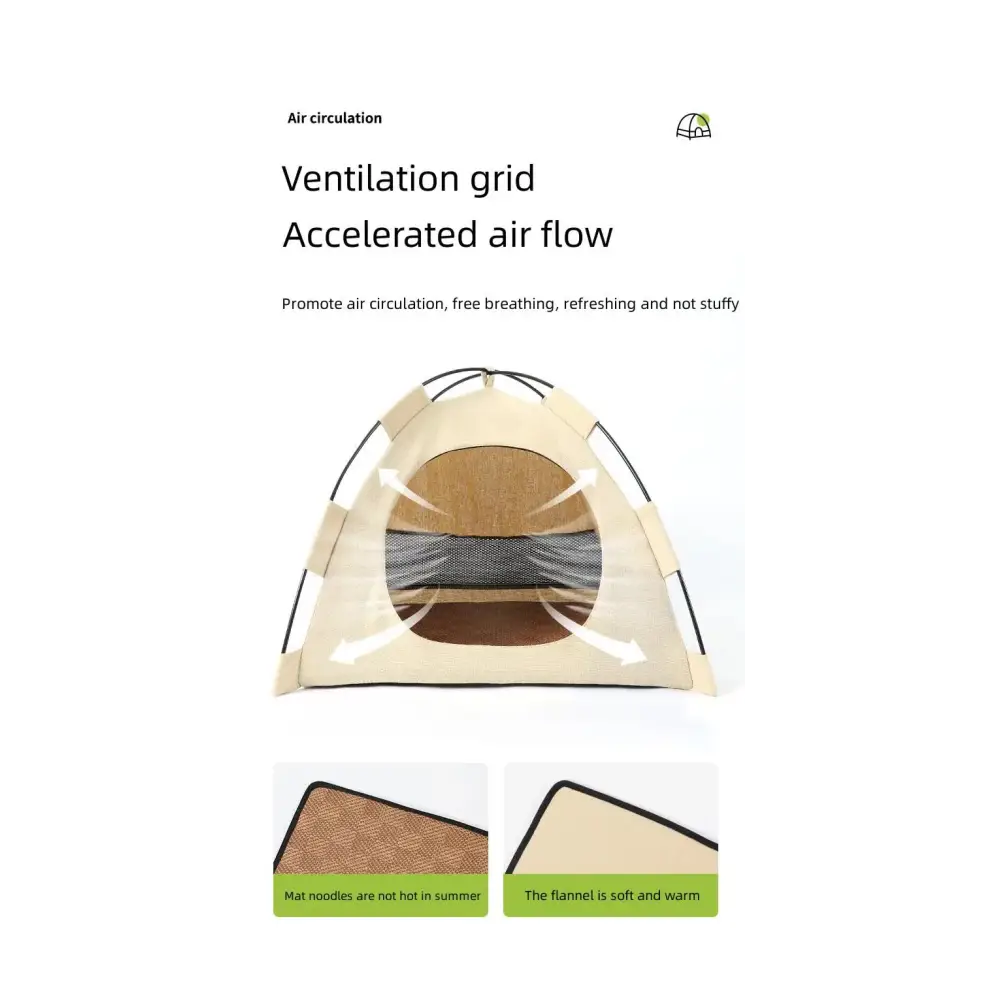 Outdoor Cat House,Pet Tent -Windproof and Dustproof Shelter for Small Pets Grey Size: M 40*40*37cm - Pet Care > Cat