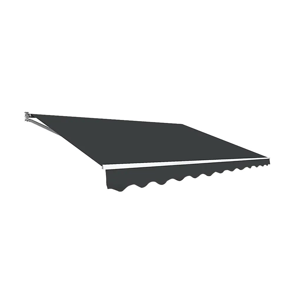 Outdoor Folding Arm Awning Retractable Sunshade Canopy Grey 4.0m x 3.0m - Home & Garden > Shading