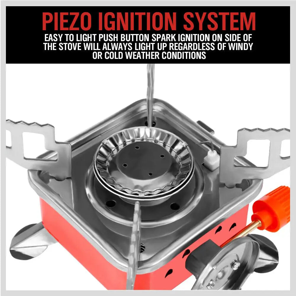 Outdoor Folding Mini Gas Burner Cooking Stove Butane Gas BBQ Hiking AU Stock - Home & Garden > BBQ