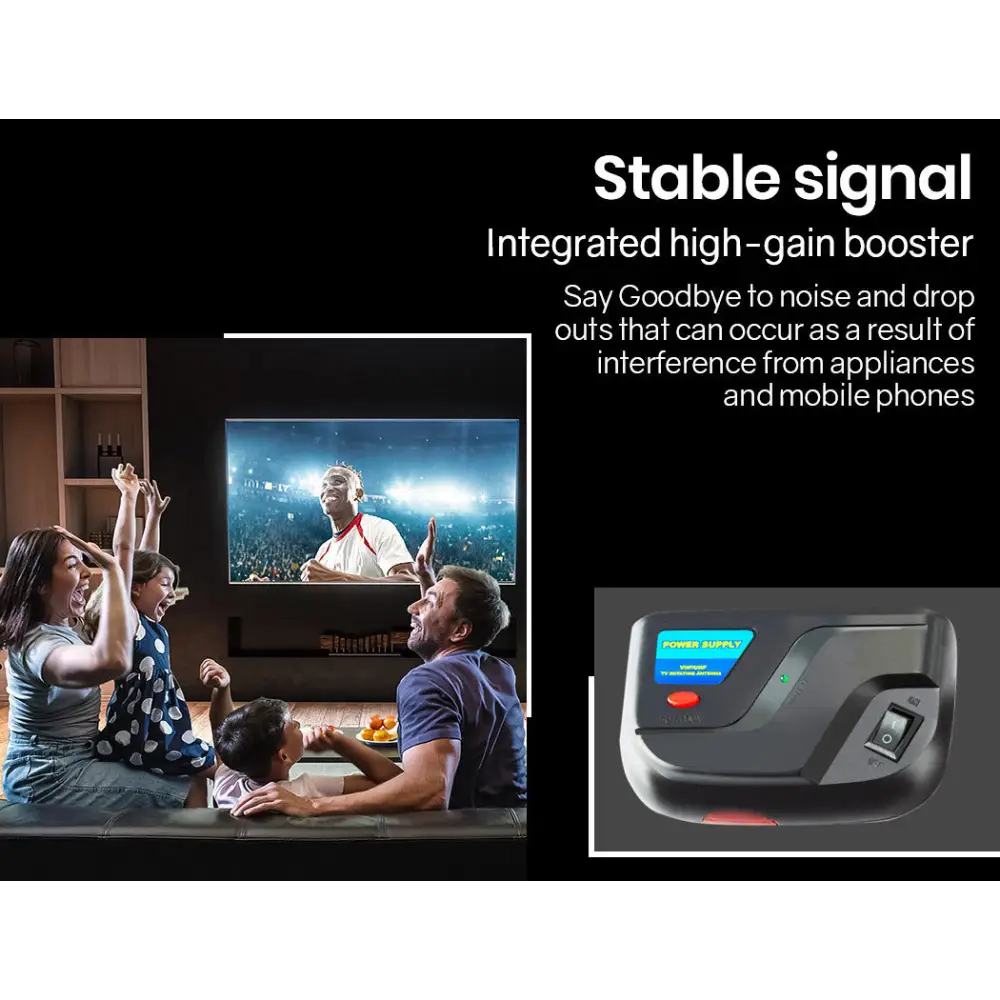 Outdoor TV Antenna Digital Rotating HD Aerial Amplified Signal Booster Remote - Audio & Video > TV Accessories