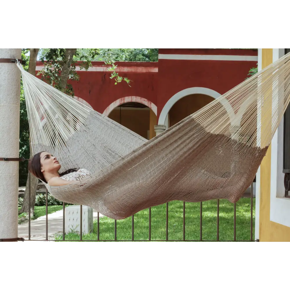 Outdoor undercover cotton Mayan Legacy hammock King size Dream Sands - Home & Garden > Hammocks