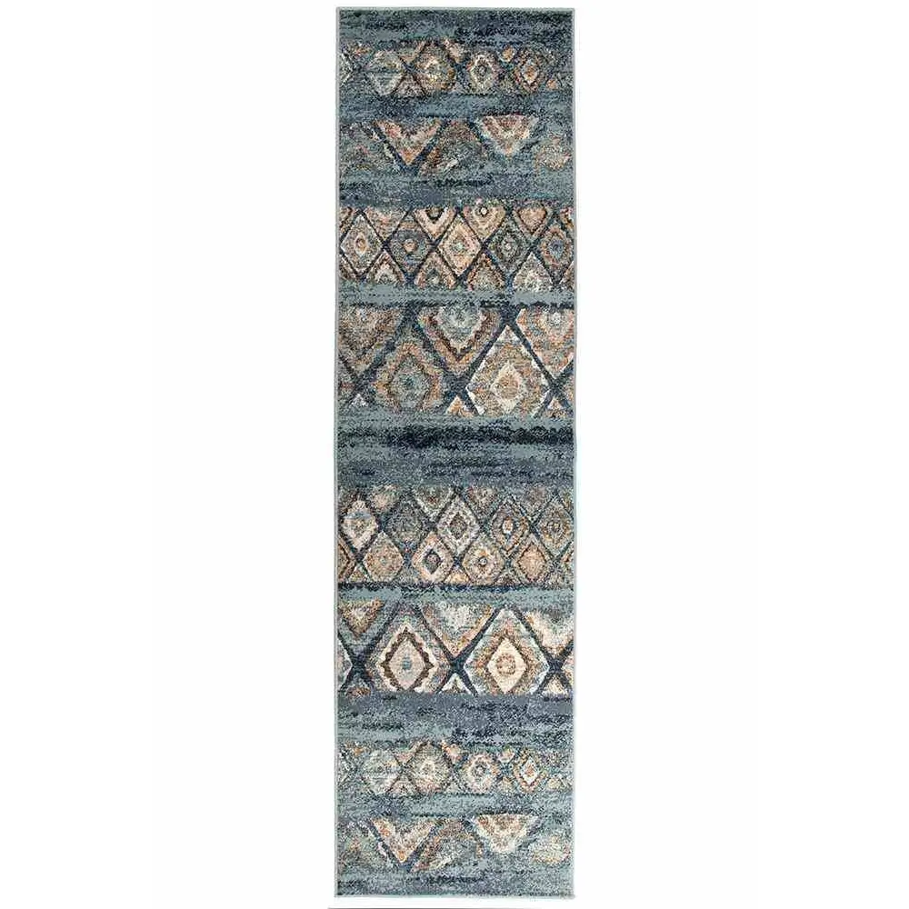 Oxford 430 Blue Runner By Rug Culture - 300X80CM - RUNNER - Home & Garden > Rugs > Floor Rugs