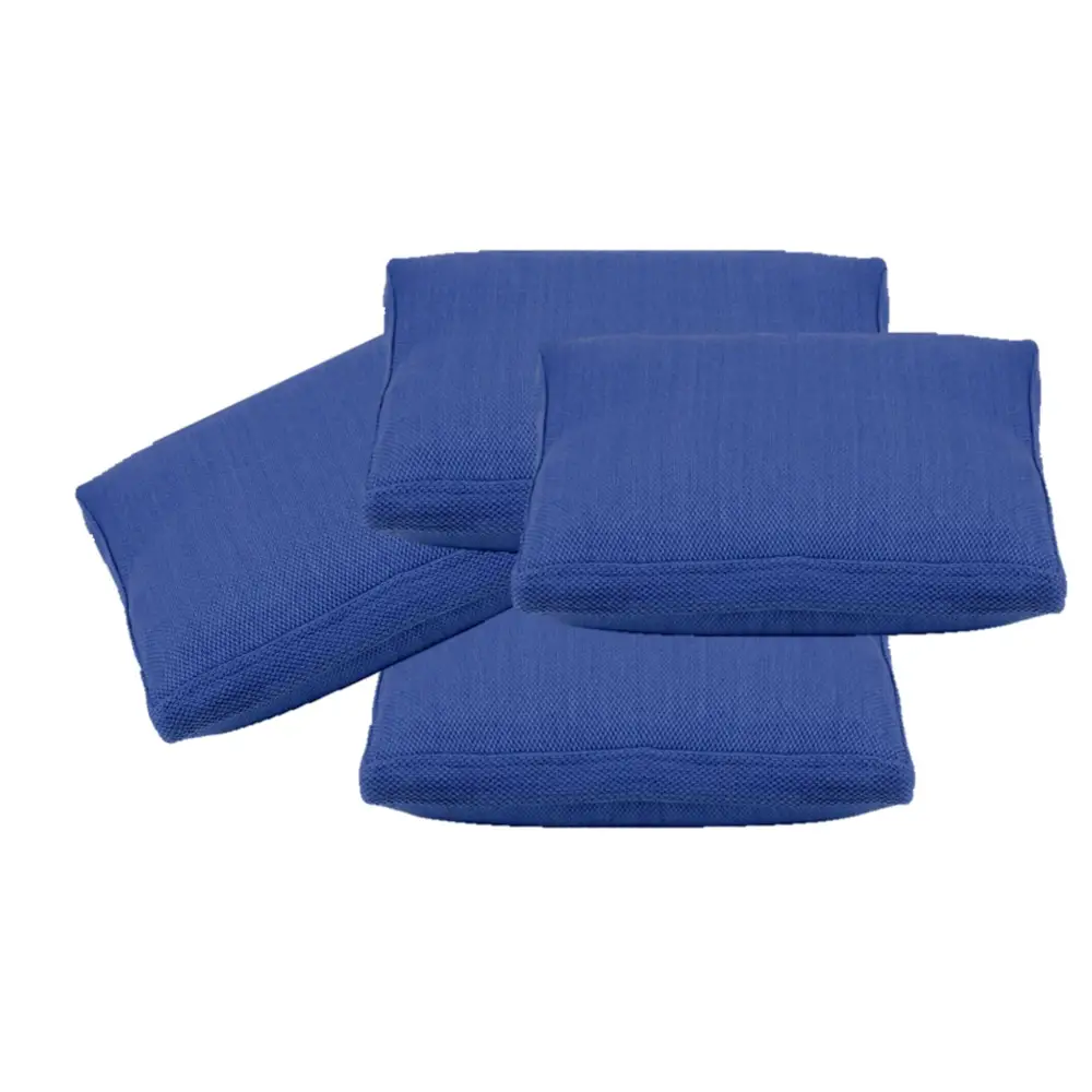 Pack of 4 Classic Sky Blue Large 56x56cm Box Sided Cushion Cover Chair pad covers - Home & Garden > Decor