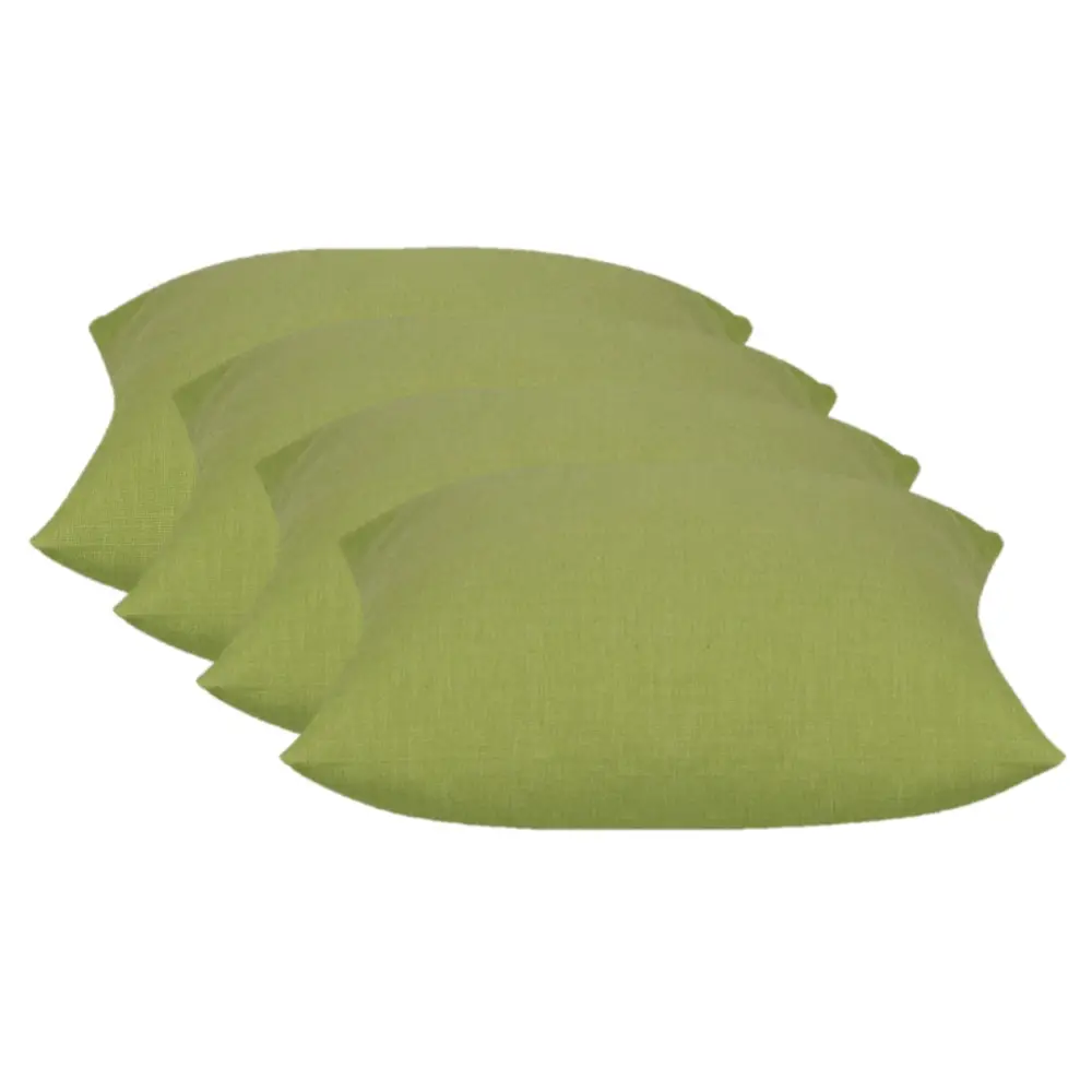 Pack of 4 Elements Green Square 50cm x 50cm Cushion Covers - Home & Garden > Decor
