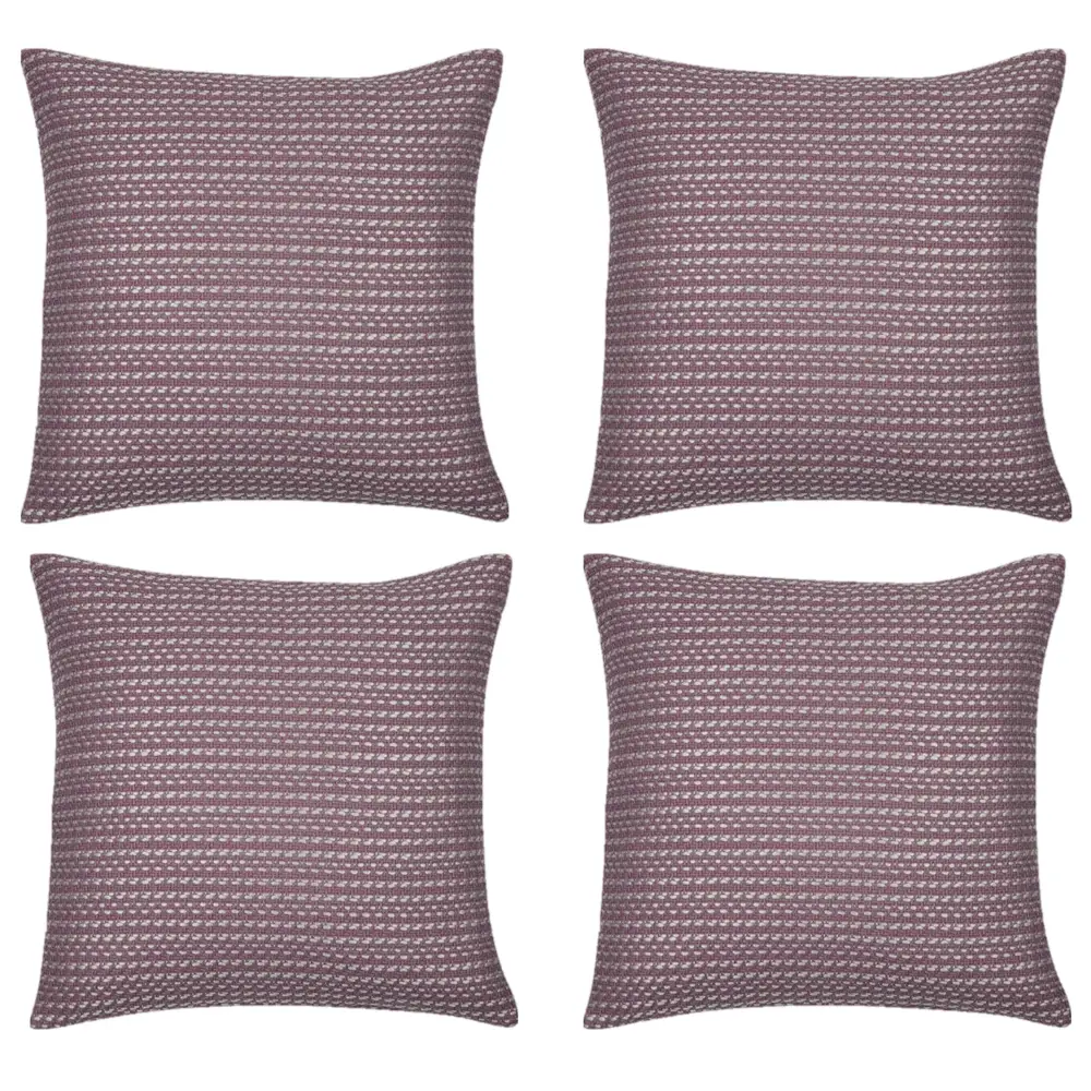 Pack of 4 Fern Rose Soft Pink & White 50x50cm Cushion Covers. Made In Europe. - Home & Garden > Decor