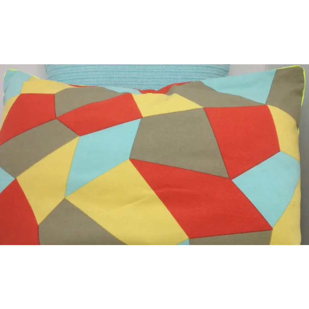 Pack of 4 Geo Beige Geometric Design 40x60cm Rectangle Cushion Covers - Home & Garden > Decor