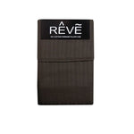 Pair of Reve 100% Cotton Standard Pillowcases 48 x 74 cm Multistripe Chocolate - Home & Garden > Bedding > Pillowcases