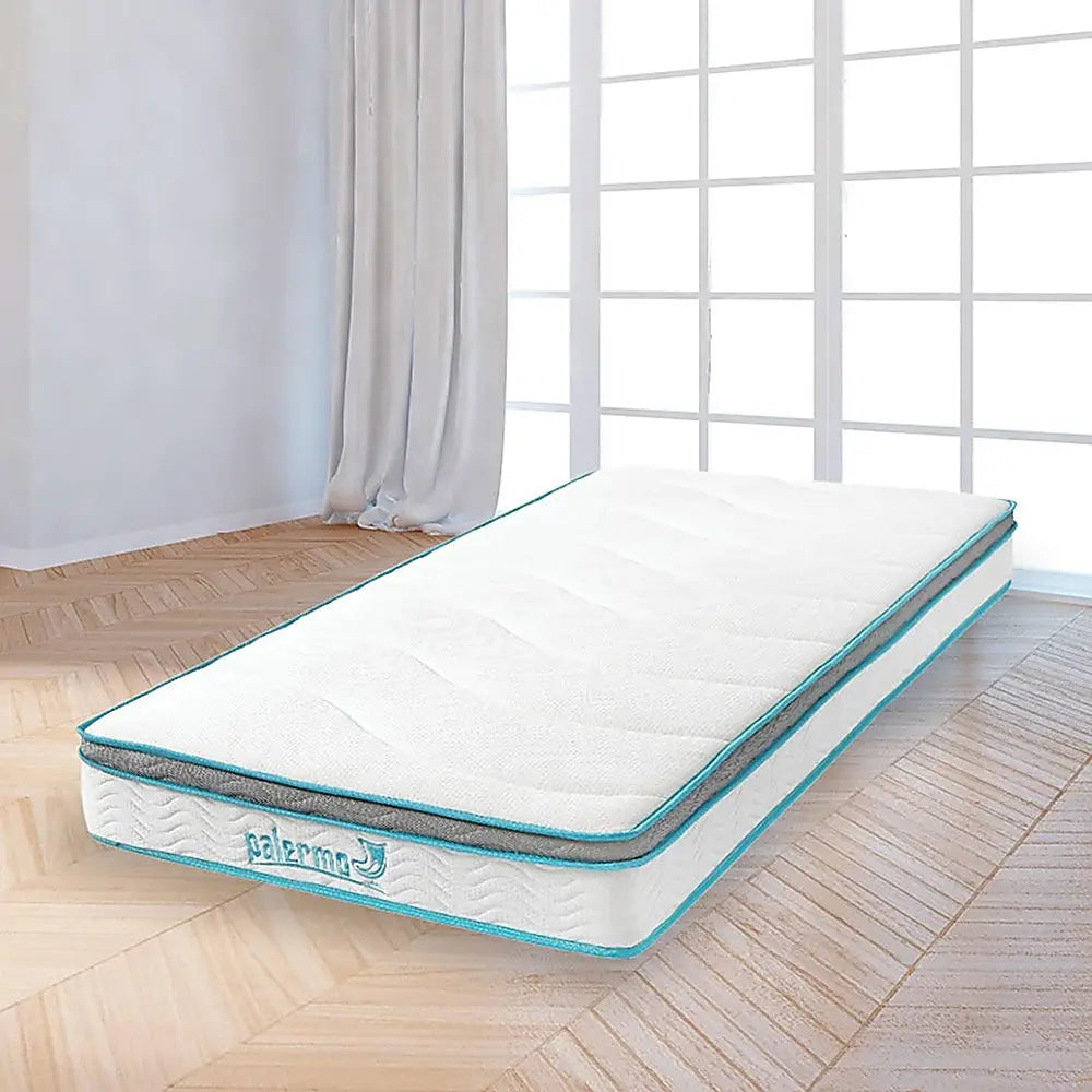 Palermo King Single 20cm Memory Foam and Innerspring Hybrid Mattress - Furniture > Mattresses