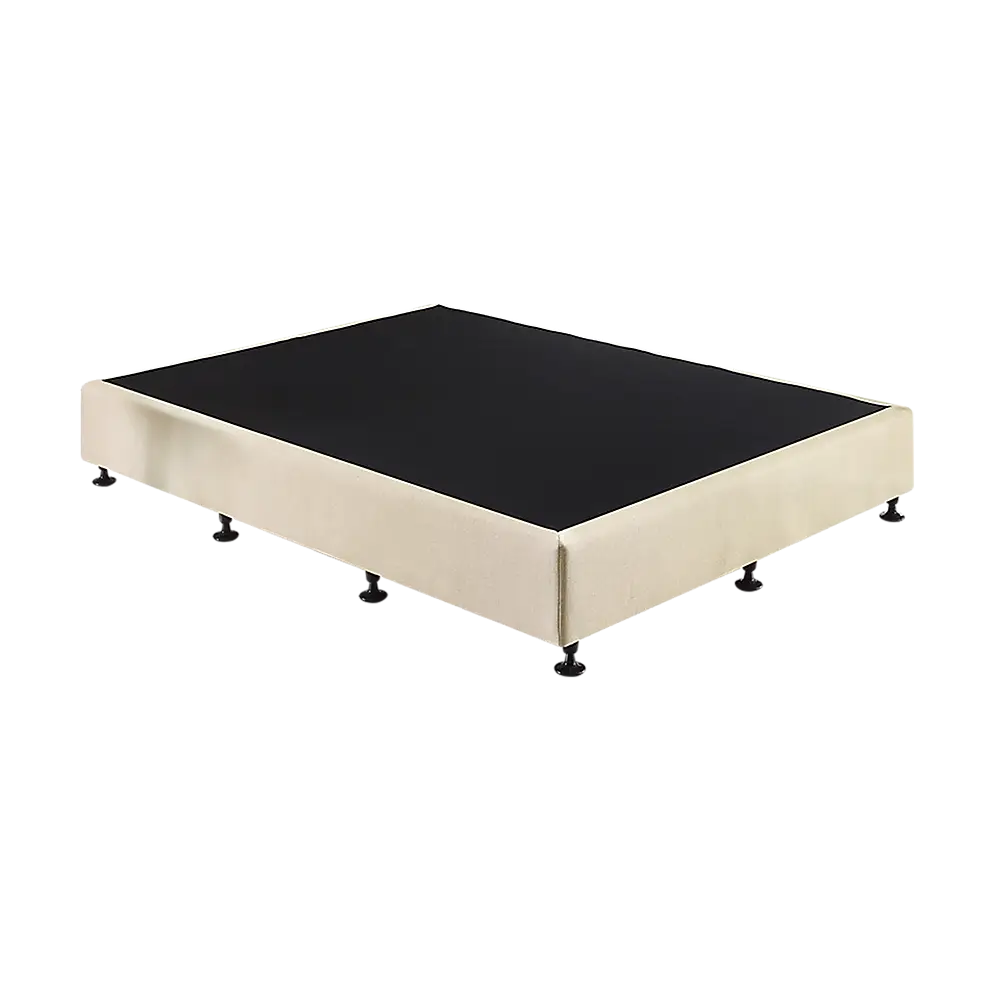 Palermo King Single Ensemble Bed Base Platinum Natural Sand Linen Fabric - Furniture > Bedroom > Beds & Bed Frames