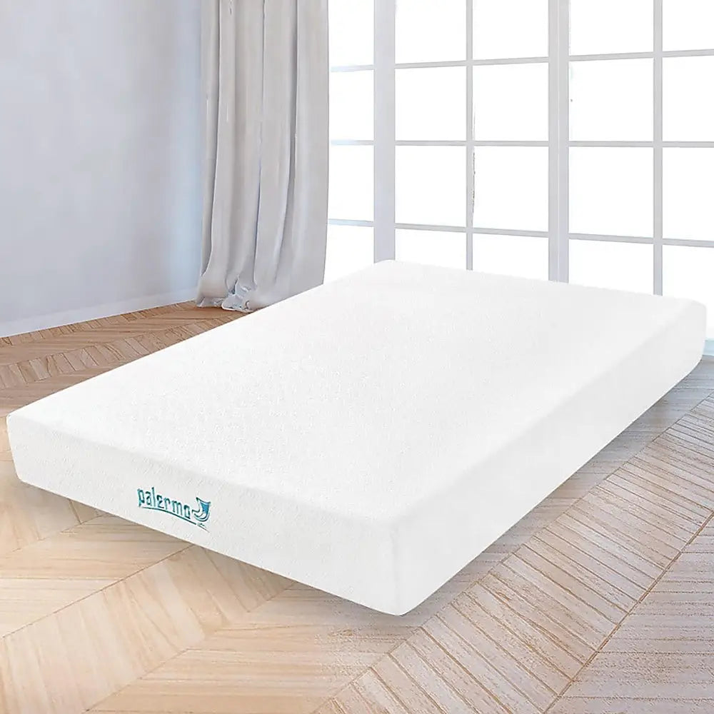 Palermo Queen 25cm Gel Memory Foam Mattress - Dual-Layered - CertiPUR-US Certified - Furniture > Mattresses