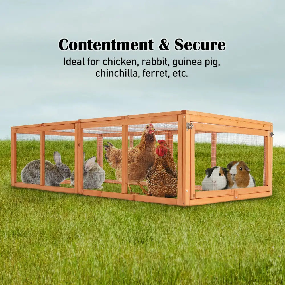 Paw Mate Chicken Coop Rabbit Hutch Extension Run 180 x 90 x 48cm Runey - Pet Care > Coops & Hutches > Coop & Hutch